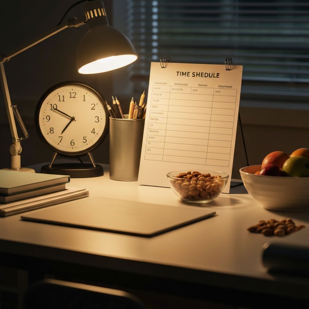 Time, scheduling, and healthy food planning